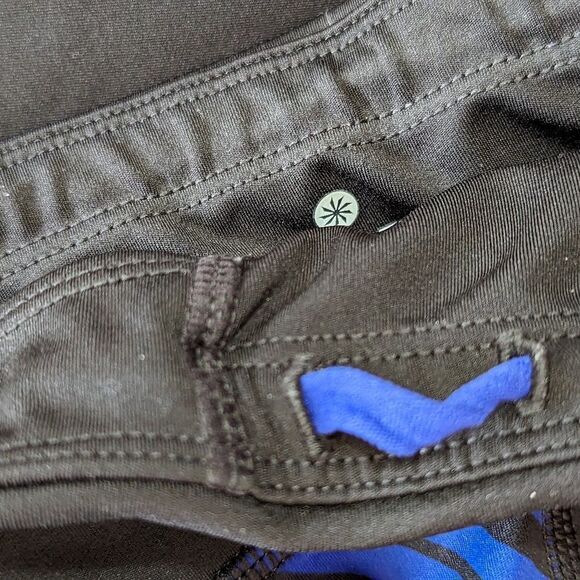 Athleta Sketch Sonar‎ Red White & Blue Leggings Sz S - Picture 9 of 13